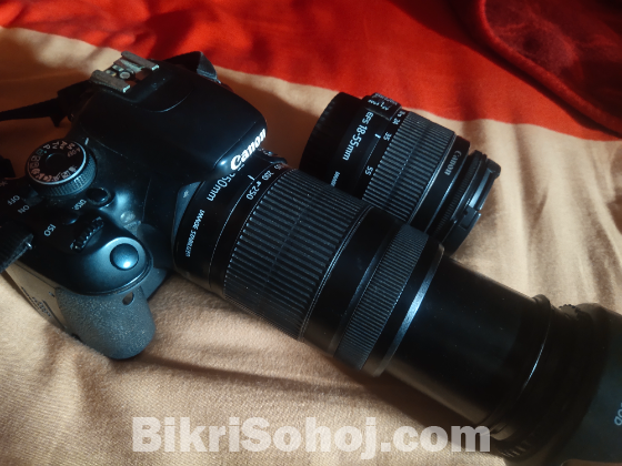 Canon 600D with kit lens,55-250 Zoom lens